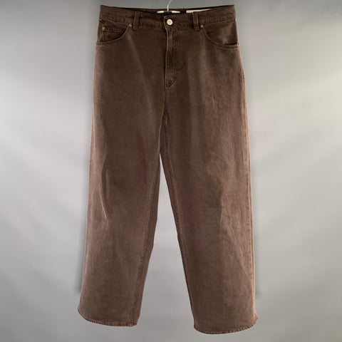 OUR LEGACY Size 31 Brown Cotton Straight leg Jeans
