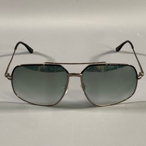 TOM FORD Gunmetal Aviator Sunglasses