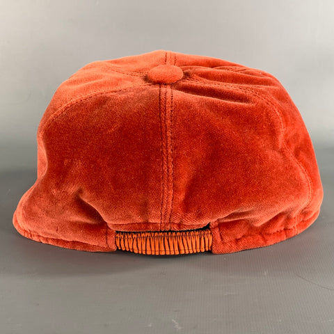 ETRO Orange Embroidered Cotton & Modal Hats