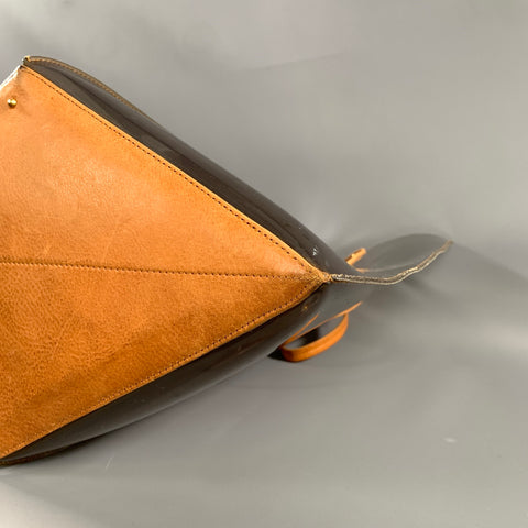 MAIYET Tan Brown vinyl Bucket Bag
