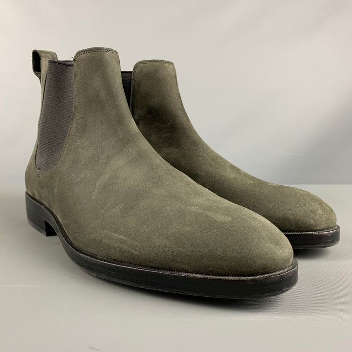COLE HAAN Size 9.5 Grey Charcoal Solid Suede Ankle Boots