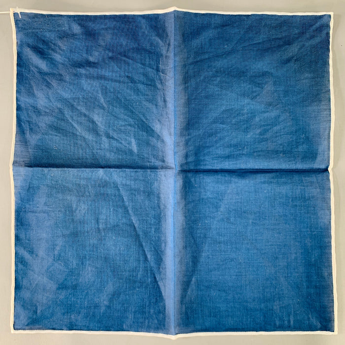 BRUNELLO CUCINELLI Navy White Pocket Square
