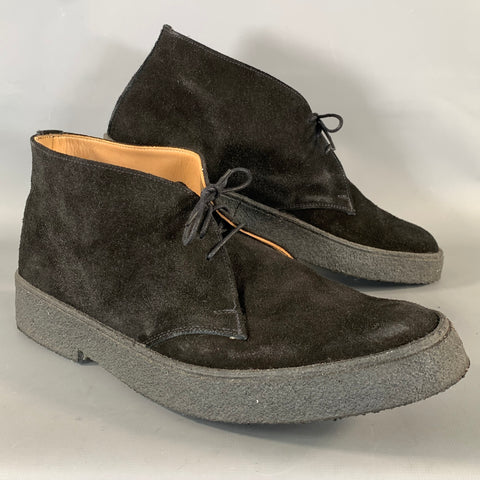 GEORGE COX Size 10 Black 4345 Leather Lace Up Shoes