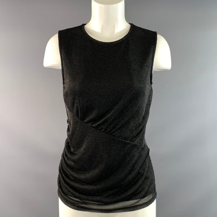 HERVE LEGER Size S Black Not Listed Ruched Dress Top