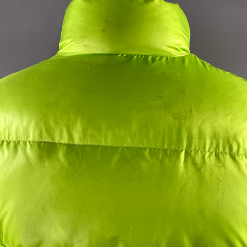 DOUBLET Size M Green White Neon Polyester Puffer Jacket