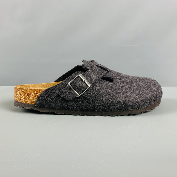 BIRKENSTOCK Size 9 Grey Felt Slip On Loafers