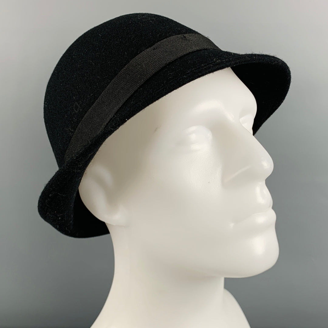 GOORIN BROTHERS Size L Black Felt Fedora Hat