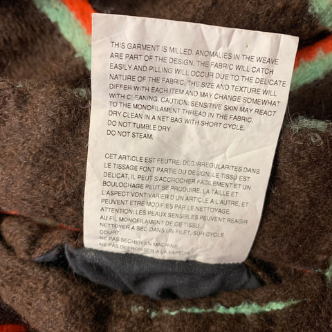 COMME des GARCONS HOMME PLUS AD2004 Size M Brown Orange & Green Streaks Jacket