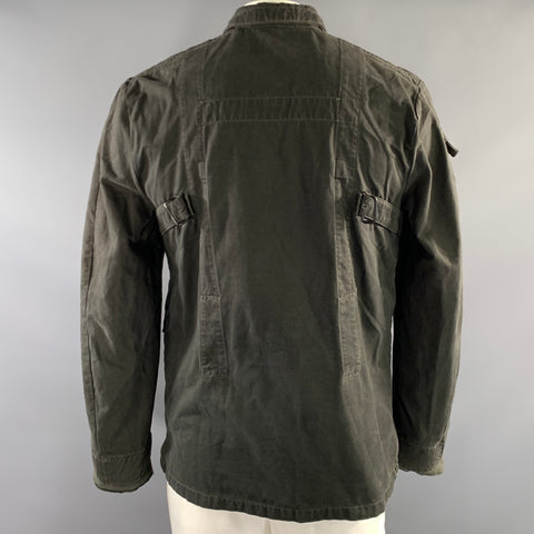 NICE COLLECTIVE Size XL Green Cotton Utility Jacket