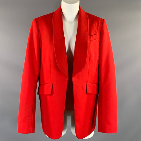ZADIG & VOLTAIRE Size M Red Polyester Wool Jacket Blazer