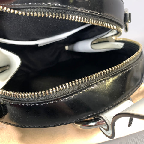 REBECCA MINKOFF SS2019 Black White Leather Clutch Handbag