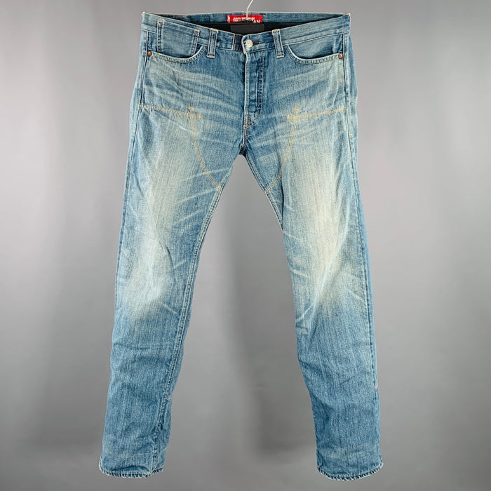 JUNYA WATANABE x LEVI STRAUSS Size S Blue Patch Cotton Selvedge Jeans