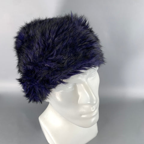 JOCELYN One Size Purple Black Knit Rabbit Hats