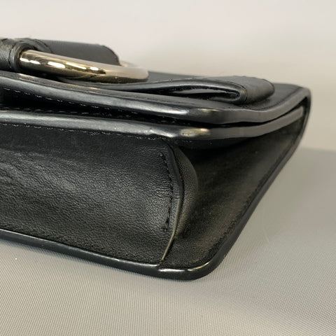 PARISA WANG 2018 Black Silver Leather Belt Bag