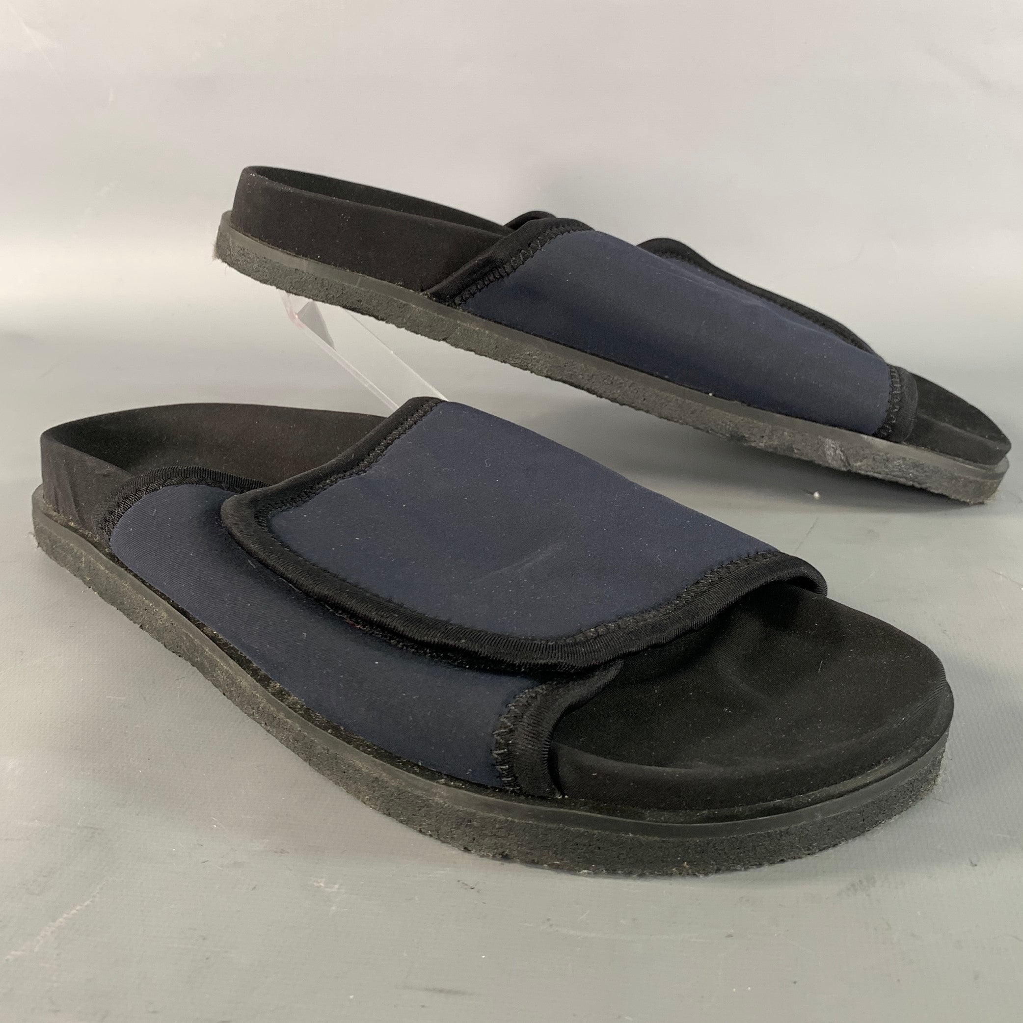 JAMES PERSE Size 11 Navy Black Solid Slide Sandals Women main image 4
