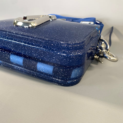 MARC JACOBS SS2019 Blue Silver Glitter PVC Shoulder Bag