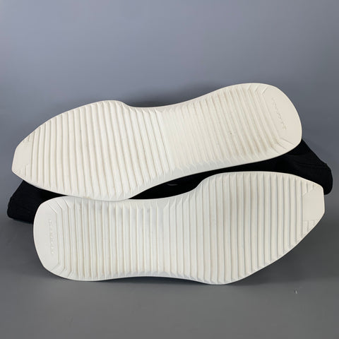 DRKSHDW Size 9 Black White Nylon Pull On Boots