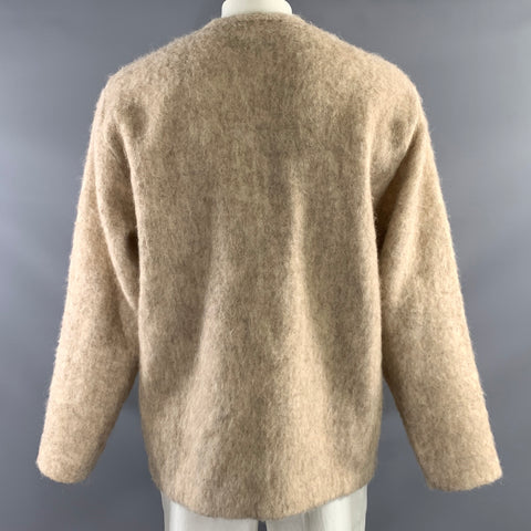OUR LEGACY Size 42 Beige Wool Blend Button Up Cardigan