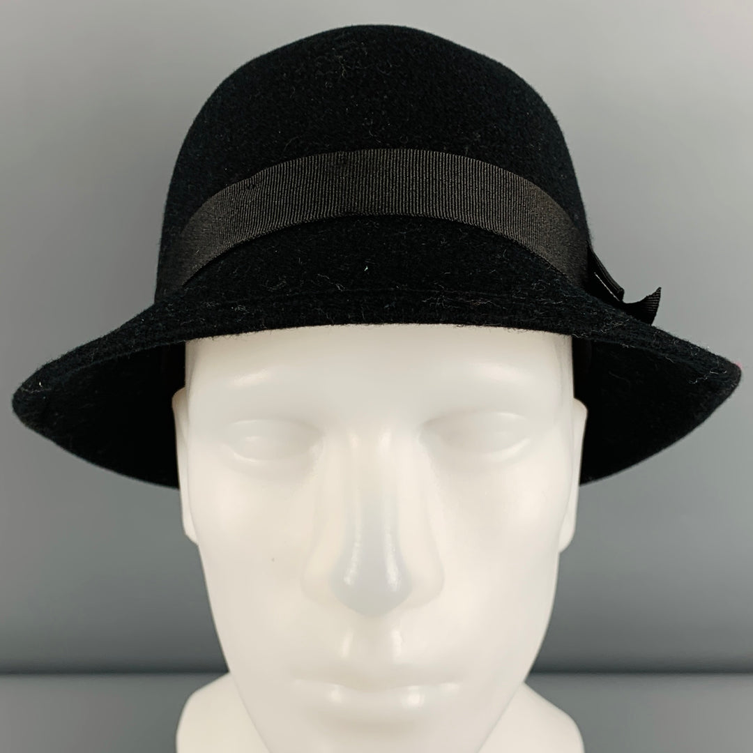 GOORIN BROTHERS Size L Black Felt Fedora Hat