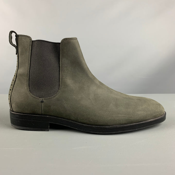 COLE HAAN Size 9.5 Grey Charcoal Solid Suede Ankle Boots