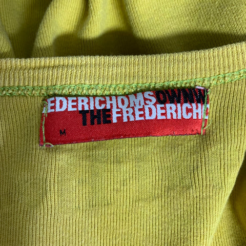 THE FREDERIC HOMS OWNWEAR Size M Yellow Graphic Crew Neck T Shirt