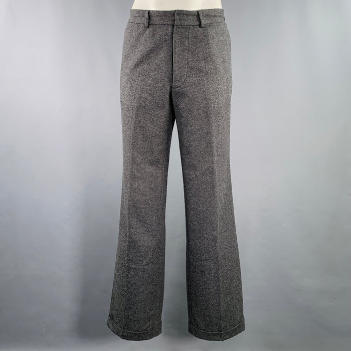 MAISON MARTIN MARGIELA Size 34 Grey Heather Wool Cashmere Dress Pants