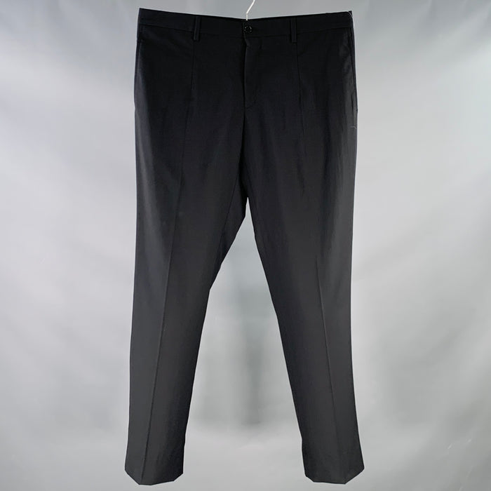 DOLCE & GABBANA Size 34 Black Wool Blend Zip Fly Dress Pants
