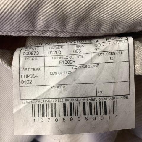 BAGLIOLI Size 42 Tan Cream Cotton Notch Lapel Jacket
