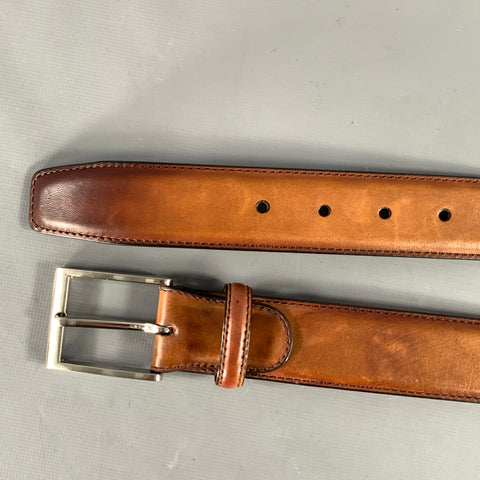 MAGNANNI Size 42 Brown Leather Belt
