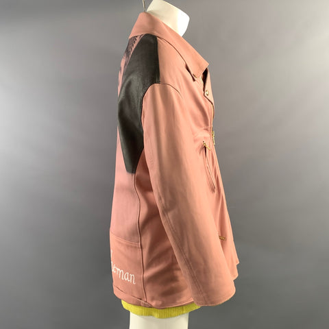 UNDERCOVER Size M Pink Leather Reversible Jacket