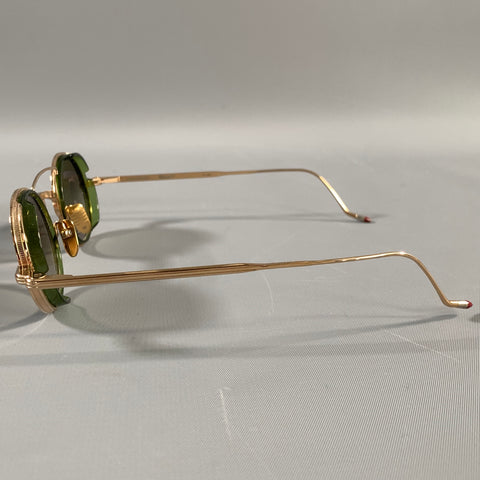 JACQUES MARIE MAGE Gold Titanium Sunglasses