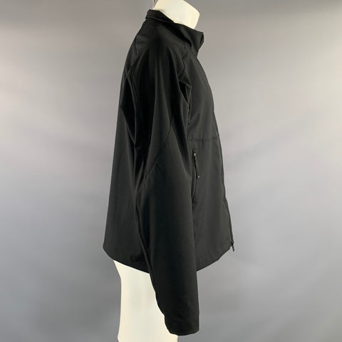 HAVEN Size M Black Wool Zip Up Jacket