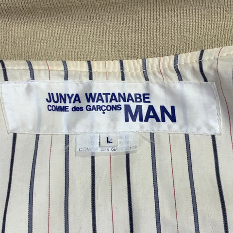 JUNYA WATANABE Size L Beige Twill Cotton Zip Up Jacket