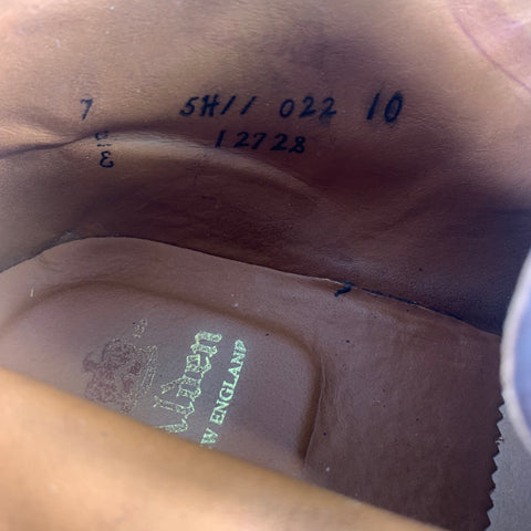 ALDEN Size 7 Brown 1272S Leather Chukka Boots