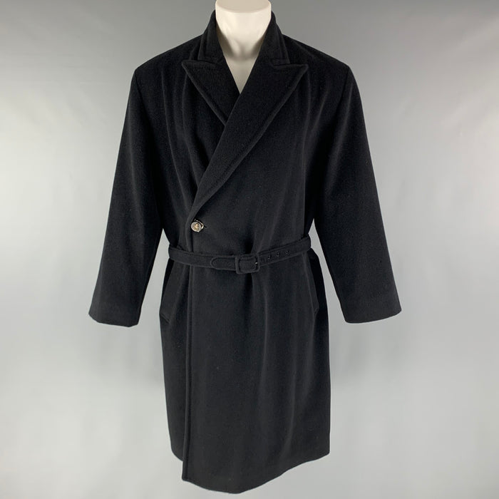 JEAN PAUL GAULTIER Size 38 Black Angora Wool Belted Coat