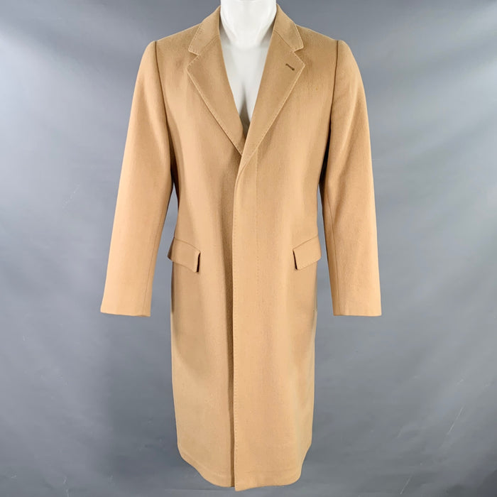 GIORGIO ARMANI Size M Tan Wool Hidden Buttons Coat