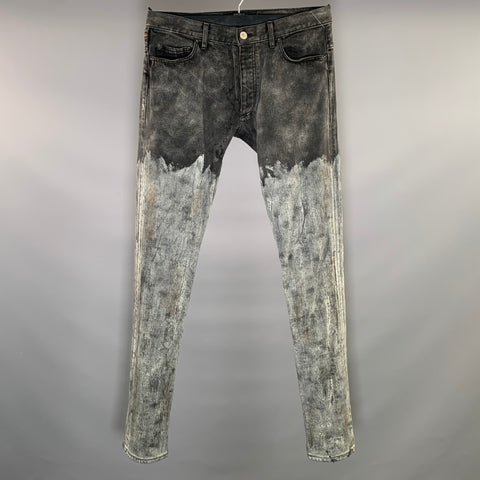 FAGASSENT by TOSHIKI AOKI Size Grey Dark Grey Two Toned Slim Jeans