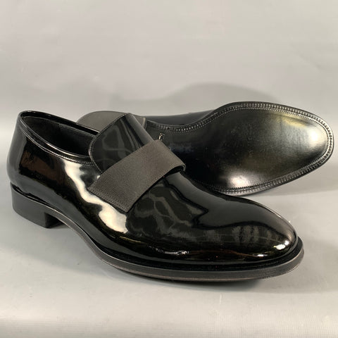 ALLEN EDMONDS Size 10 Black Leather Slip On Loafers