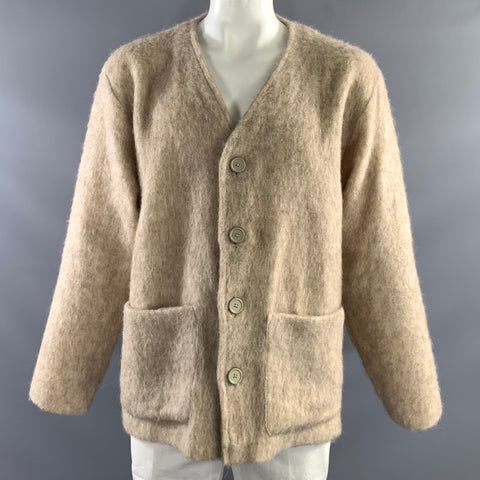 OUR LEGACY Size 42 Beige Wool Blend Button Up Cardigan
