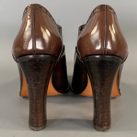 STEPHANE KELIAN Size 6.5 Brown 270053 Spectator Pumps