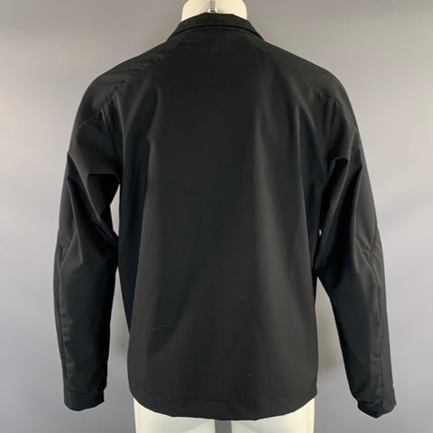 HAVEN Size M Black Wool Zip Up Jacket