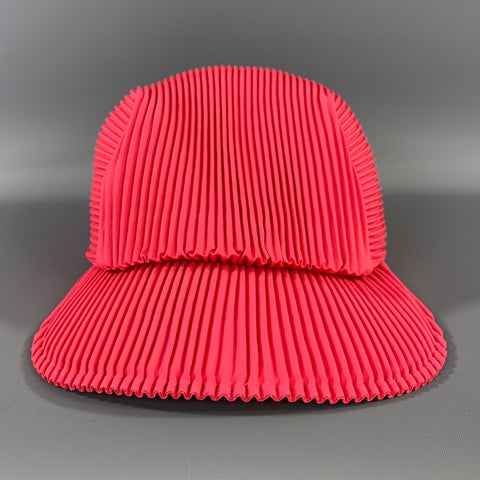 PLEATS PLEASE by ISSEY MIYAKE Pink Pleated Polyester Hat