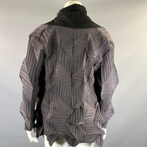 VANITE COUTURE One Size Grey Black Polyester Spandex Cardigan