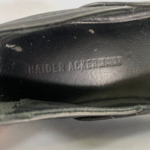 HAIDER ACKERMANN Size 8 Black Leather Slip On Loafers