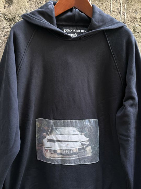 ENFANTS RICHES DEPRIMES L Patch Cotton Hooded Sweatshirt