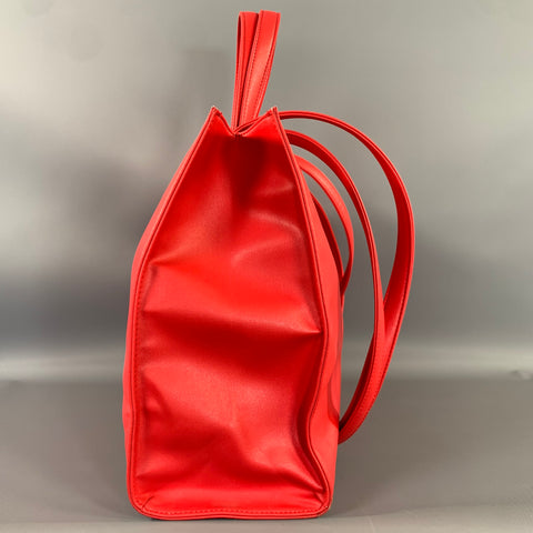 TELFAR Red Logo Polyester Blend Cross Body Bag