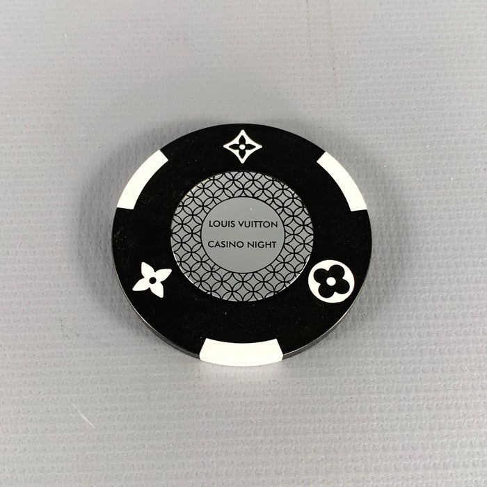 LOUIS VUITTON Black White Rare Casino Night Poker Chip