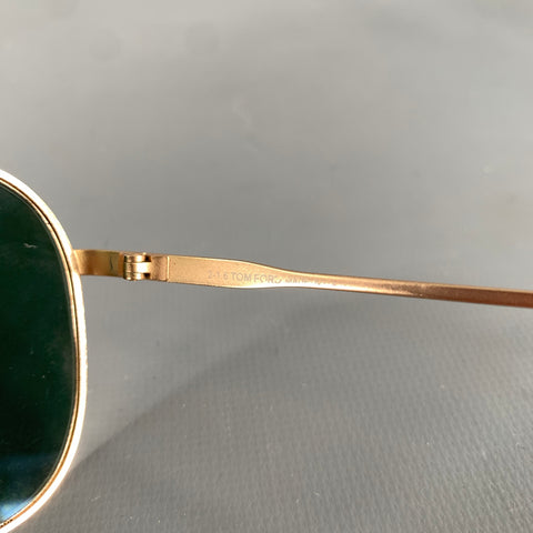 TOM FORD Gold Aviator Sunglasses