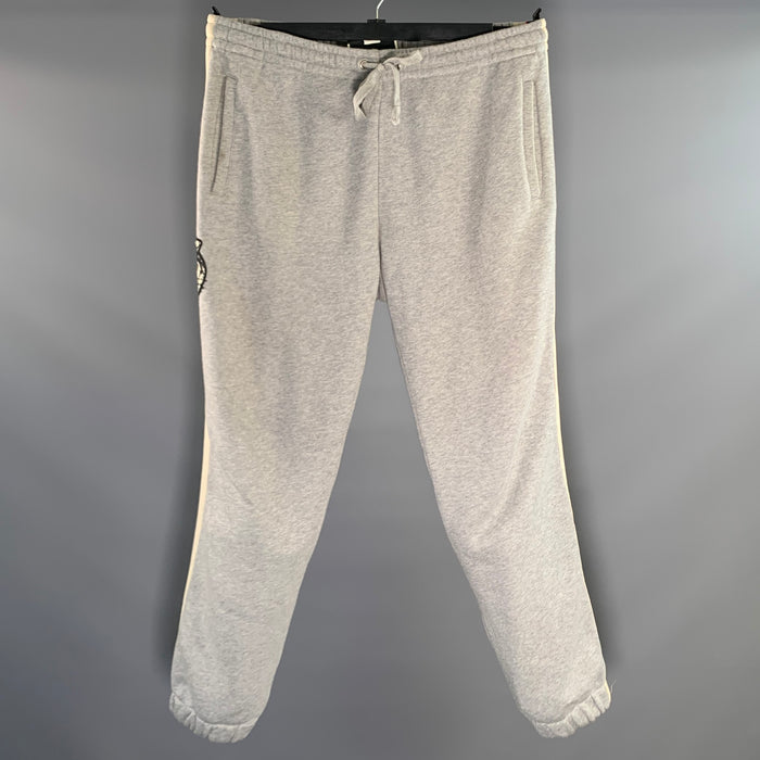 GUCCI Size L Grey Cotton Sweatpants Casual Pants