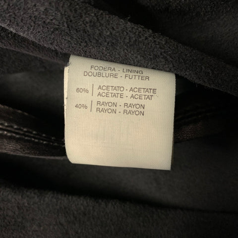 MOSCHINO COUTURE Size XS Black Leather A Line Knee Length Skirt